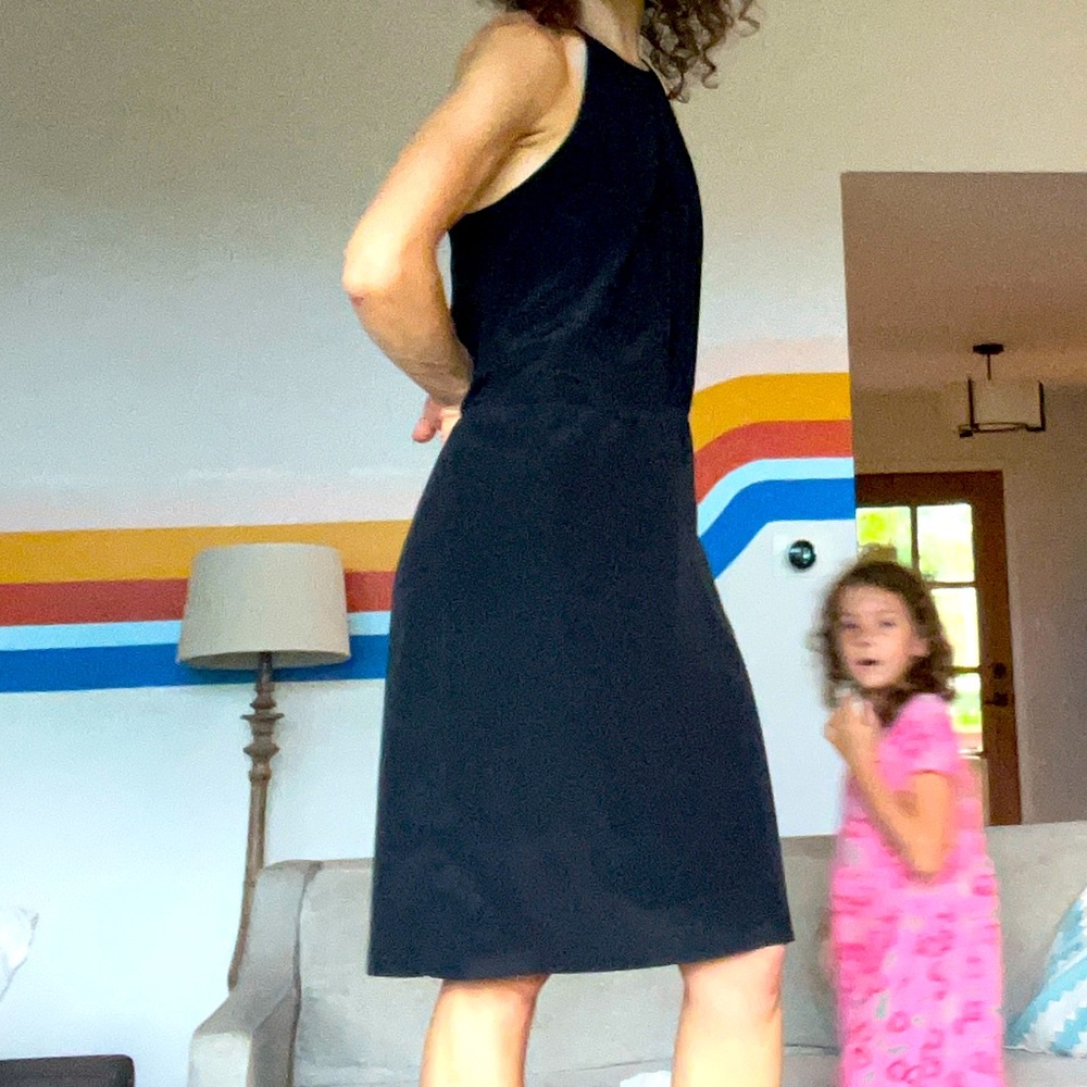 Tibi 100% Silk Black Dress